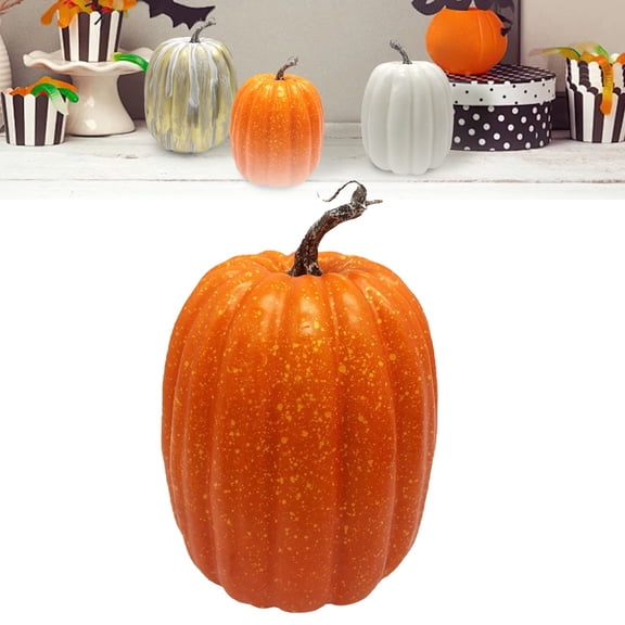 1Pcs Artificial Pumpkins for Halloween Decor Faux Pumpkin Cute plastic Pumpkins for Fall Halloween Thanksgiving Decoration