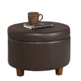 thumbnail image 4 of HomePop Grand Pouf de Rangement en Similicuir, Multipl, 4 of 11