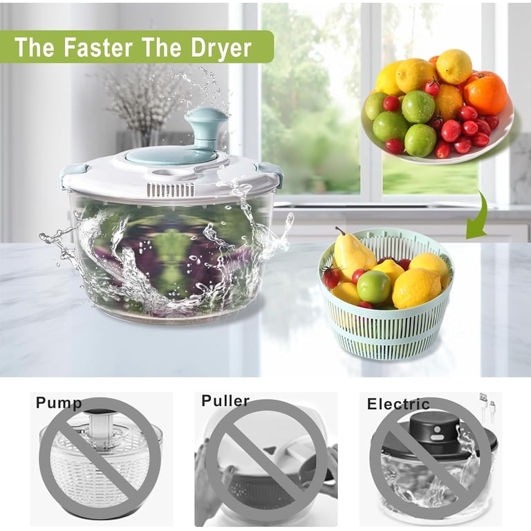 BN-LINK Salad Spinner, 4.8 Quart Large Capacity photo 2