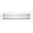 thumbnail image 4 of RV Designer Heating/Cooling Register H851 Heating/Cooling Register; Rectangular; 10 Inch x 2-1/4 Inch; With Damper; White; Plastic, 4 of 4