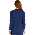 thumbnail image 2 of Marilyn Monroe Women's Stretch Round Neck Warm Up Jacket with Snap Fronts, 2 of 4