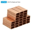 thumbnail image 3 of Uxcell Staples for Stapler, 6 Pack(1000Pcs Staples Per Pack) #10 Mini 3/16 Inch Length Staples Jam Free Rose Gold, 3 of 6