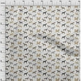 thumbnail image 4 of oneOone Polyester Spandex White Fabric Dog Sketch Sewing Craft Projects Fabric Prints By Yard 56 Inch Wide, 4 of 5