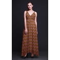 thumbnail image 2 of Bimba Ikat Ladies Printed Resort Maxi DrawstringÂ&nbsp;DressÂ&nbsp;Spaghetti Strap Beach Wear-XXX-Large, 2 of 4