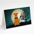 thumbnail image 1 of Halloween Scary Airedale Greeting Cards & Envelopes - Pack of 8, 1 of 1