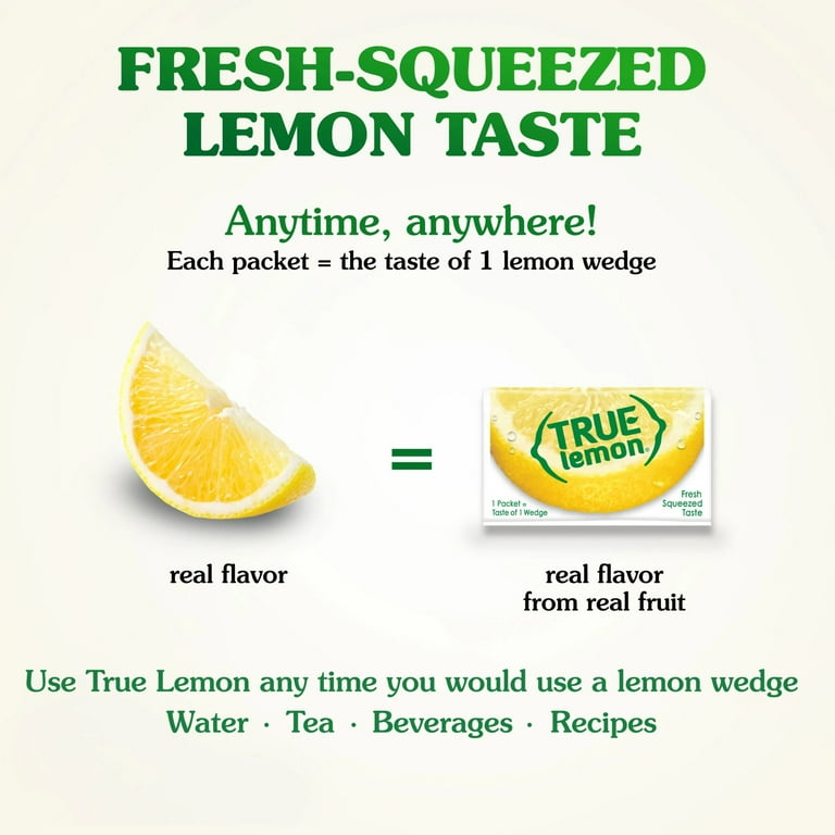 True Lemon Original 50ct - Pure Crystallized Dry Drink Mix Packets