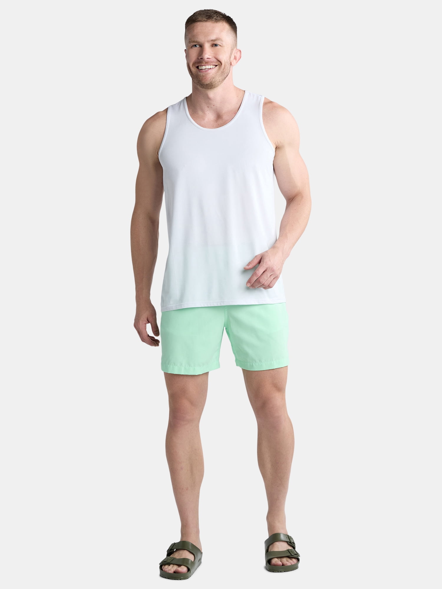 George Men's and Big Men's Swim Trunks, 6" Inseam, Sizes S-5XL