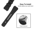 thumbnail image 4 of Correa de reloj de silicona de 22 mm de ancho Uxcell para Gear S3 Classic, Gear S3 y GT/Smart Watch, gris, 4 of 5