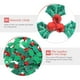 thumbnail image 2 of 100 hojas de acebo navideñas con bayas para decoración de fiestas, apliques de tela para manualidades, 2 of 7