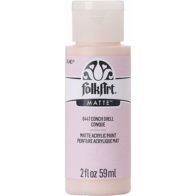 FolkArt Matte Acrylic Craft Paint, 2 fl. oz., Conch Shell