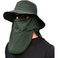 thumbnail image 1 of Sombrero para el sol, gorra de safari con protección solar UPF 50+, sombrero de ala ancha para senderismo, camping, jardinería, pesca, 1 of 4