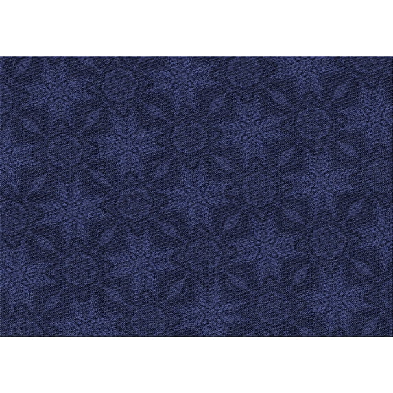 Ahgly Company Machine Washable Indoor Rectangle Transitional Night Blue Area Rugs, 5' x 8'