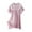 Purple, variant on Auroural Nightgown Girls 10-12 Children's Solid Color Short Sleeved Round Neck Home Clothes Girls' Casual And Comfortable Nightgown