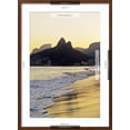 thumbnail image 5 of Art.com Brazil, City of Rio de Janeiro, Ipanema Beach and Morro Dois Irmaos during sunset. Photographic Print by Karol Kozlowski, Brown Frame Wall Art, 21" x 29", 5 of 5