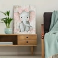 thumbnail image 5 of Cute Elephant with Bow Wall Art/Canvas Print， Perfect for Nursery Decor， Baby Girl Room Decor， Bedroom Decor， Living Room Decor， and Girls Room Decor, 5 of 8