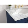 thumbnail image 4 of Elegant Decor Americana 30" Solid Wood and Metal Single Bathroom Vanity in Blue, 4 of 8