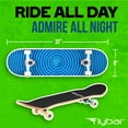 thumbnail image 3 of Flybar Skateboards for Beginners, Complete Standard 31 Inch Skateboard, Double Kick, 8" Deck, Lightweight, Spiral, 3 of 5