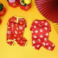 thumbnail image 4 of Guiexla Pet Clothes Chinese New Year Dog Costume Cartoon Pattern Comfortable Warm Pet Jumpsuit for Festive Decor, 4 of 7