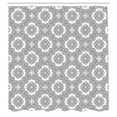 thumbnail image 3 of Ambesonne Celtic Shower Curtain, Geometric Celtic Knots, 69"Wx84"L, Black White, 3 of 5