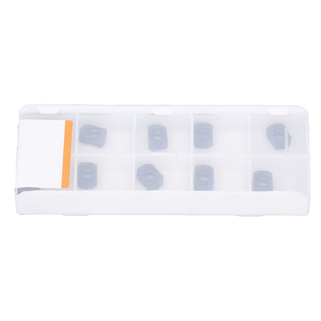 Inserto de torneado de 10 piezas - Kit de juego de herramientas CNC de fresado de torno de hoja de carburo para hierro fundido de acero(BLMP0603R-M)