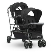 Angle View: Joovy Big Caboose Sit and Stand Stroller, Solid Print Black
