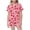 Hot Pink, variant on Odeerbi 2-12 Years Toddler Boys Girls Summer Valentines Day Satin Pajamas Notched Lapel Short Sleeve Loungewear Shorts Set Sleepwear Love Print Pajama Sets Toddler Boys Girls Clothes