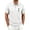White, variant on LEKWK Golf Shirt for Men Short Sleeve Collared Shirt with Zipper Chest Pocket Casual Textured Knit Lightweight Breathable Summer Activewear Khaki XXL