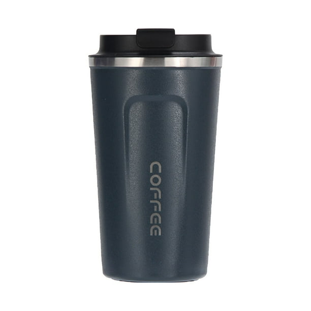 Taza De Viaje Taza De Café Aislada Con Tapa A Prueba De Fugas Aislamiento Al Vacío Acero Inoxidable Para Agua Caliente Y Fría Café Y Té 510 Ml