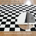 thumbnail image 5 of Arogan Checkered Area Rug for Living Room Bedroom Washable Rug, Black and White,4' x 6', 5 of 7