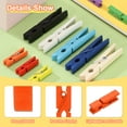thumbnail image 3 of Uxcell 1.4" Pinzas de Madera de Color, 50Pcs Mini Pinzas de Madera Coloridas con Fuerte Agarre para Colgar Fotos, Ropa, Manualidades Decorativas, Naranja, 3 of 6