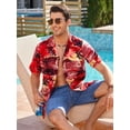 thumbnail image 7 of sogami Beach Shirt Short Sleeve Hawaiian Shirts for Men Casual Button Down Shirt, 7 of 7
