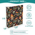 thumbnail image 3 of Three Ring Binder Racing Car Skull Fire 1.5 Inch Round Binder D-Rings for Office Supplies and More, 3 of 10