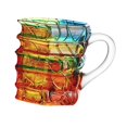 thumbnail image 2 of Taza con forma de libro pintado, accesorio, artículos novedosos, colección de regalos, regalos coloridos para bibliotecarios, aficionados a los libros S, 2 of 8