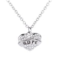 thumbnail image 2 of Carta Miembros de la familia Collar de corazón de diamante completo Accesorios de moda para mujer Wmkox8yi  sjalhkljlk1118, 2 of 5