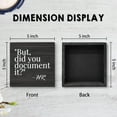 thumbnail image 7 of 5x5 IN But Did You Document it Wooden Box Sign, HR Gifts Office Desk Decor Women Men, Human Resources Gifts Black Wooden Box Block Sign, 7 of 7