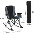 thumbnail image 3 of REDCAMP Oversized Folding Camping Chair for Adults Heavy Duty 250/300/330lb, Sturdy Steel Frame Outdoor Camp Chairs Portable Lawn Chair with High Back and Cup Holder, 3 of 9