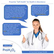 ProH2O2 Food Grade Hydrogen Peroxide 3%, Natural Cleaner by Thrival Labs, Combo - 8 Ounce Spray plus 32 Ounce Refill