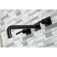 thumbnail image 3 of Kingston Brass KS6025CKL Kaiser Two-Handle Wall Mount Roman Tub Faucet, Oil Rubbed Bronze, 3 of 7