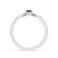 thumbnail image 2 of ANGARA Natural 0.4 Ct. Amethyst Solitaire Ring in 14K White Gold for Women (Ring Size: 6.5), 2 of 10