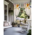 thumbnail image 4 of nqOlkjepod Outdoor Curtains for Patio Waterproof, Spring Sunflowers Outdoor Privacy Panels Grommet, Pastoral Botanical Floral Leaf Plant Beige Blackout Outside Curtains for Porch 54"x108", 2 Panels, 4 of 8