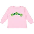 thumbnail image 3 of Inktastic Shamrock Four Leaf Clover St Patricks Boys or Girls Long Sleeve Toddler T-Shirt, 3 of 5