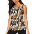 thumbnail image 1 of Balery Cute Dog Camiseta sin mangas estampada ligera para mujer, tops de entrenamiento sin mangas, camisetas de yoga transpirables de secado rápido.-XX-Large, 1 of 7