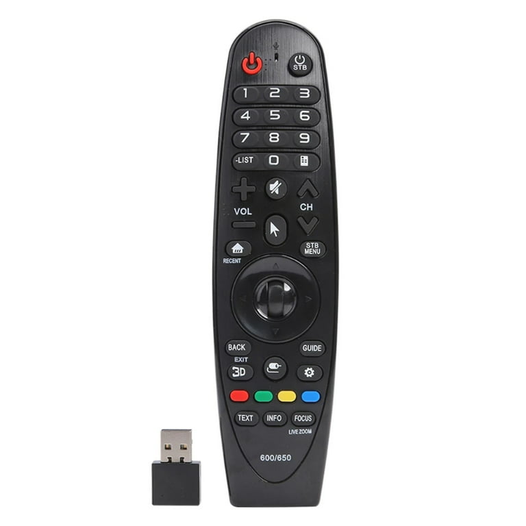 lavendel Lager spænding Techinal Universal Replacement Smart TV Remote Control with USB Receiver  for LG- Magic Remote AN-MR600 AN-MR650 42LF652v - Walmart.com