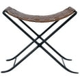 thumbnail image 5 of Butler Specialty Karma Woven Leather Stool In Brown, 5 of 9
