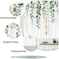 thumbnail image 5 of Sage Green Eucalyptus Kitchen Curtains Mint Olive Green Botanical Leaves Small Short Cafe Window Curtains Watercolor Flower Bathroom Drapes Treatment Tier Curtains 2 Panels (27.5x39 Inch), 5 of 6
