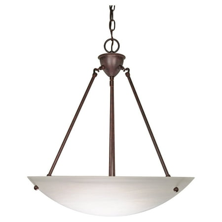 Nuvo Lighting 60371 3 Light Medium Base 22 5 Old Bronze Finish With Alabaster Gl Bowl Pendant Fixture 60 371 Nuvo Lighting 60371 3 Light Medium Base 22 5 Old Bronze Finish With Alabaster Gl Bowl Pendant Fixture 60 371