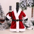 thumbnail image 3 of Matsuzay Funda de botella de vino de Navidad, vestido completo de manga, ropa roja Universal, bolsa de de comedor para el hogar, Kits de decoración para fiestas G-JT103, 3 of 6