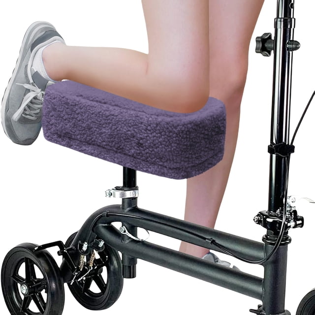 CAVENDY Knee Scooter Cushion Pad Cover for Adults Comfortable Plush Soft Cushion for Knee Scooters Knee Walker Accessories