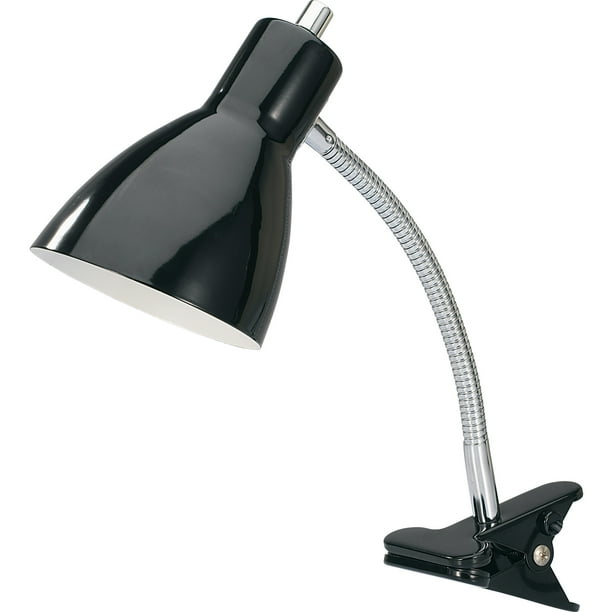Lorell 10watt LED Bulb Clipon Desk Lamp, Black