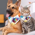 thumbnail image 4 of Unicorn Pack of Two Breathable Chiffon Yarn Dog Bandanas, Set of 2 Lightweight Pet Collars for Small and Medium Dogs, 16x16x22.8in and 20.9x20.9x30in Sizes, 4 of 5
